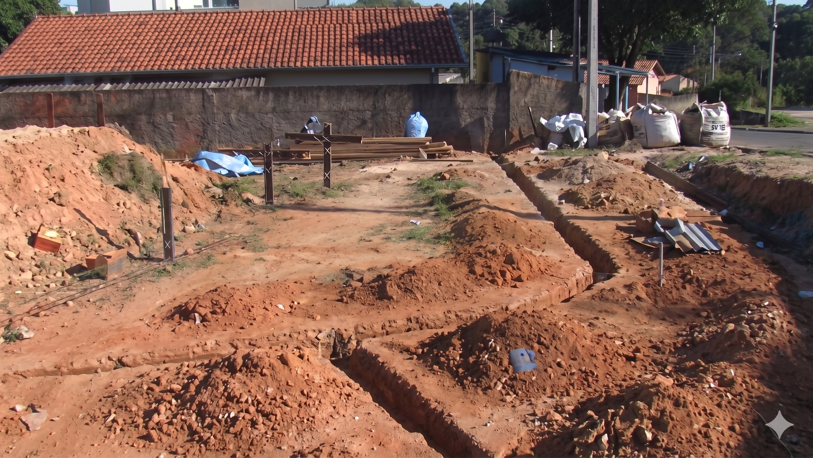 Terreno no bairro onde a igreja começaria a ser construída, em 2009